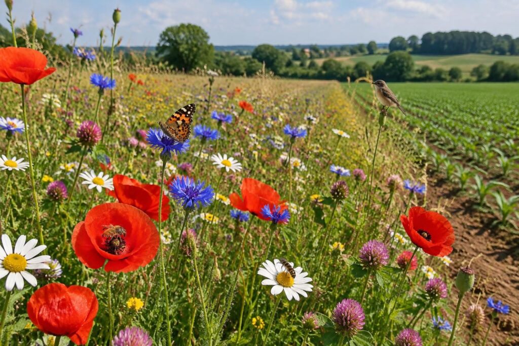 Bandes fleuries et biodiversité