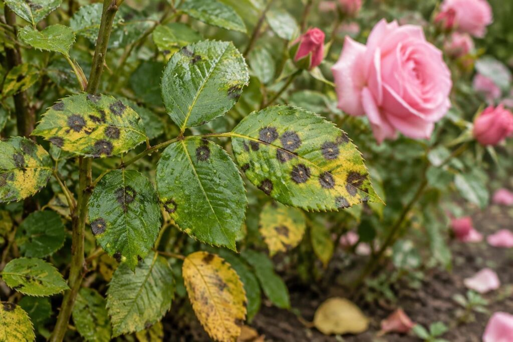 Marsonia du rosier : la maladie des taches noires
